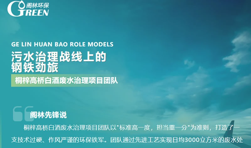 阁林先锋 | 桐梓高桥白酒废水治理项目团队：污水治理战线上的钢铁劲旅